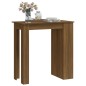vidaXL Mesa alta con estante marrón roble 102x50x103,5 cm vidaXL Mesa alta con estante marrón roble 102x50x103,5 cm