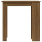 vidaXL Mesa alta con estante marrón roble 102x50x103,5 cm vidaXL Mesa alta con estante marrón roble 102x50x103,5 cm