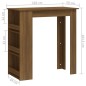 vidaXL Mesa alta con estante marrón roble 102x50x103,5 cm vidaXL Mesa alta con estante marrón roble 102x50x103,5 cm