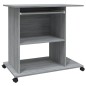 vidaXL Escritorio de madera contrachapada gris Sonoma 80x50x75 cm vidaXL Escritorio de madera contrachapada gris Sonoma 80x50x75 cm