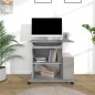vidaXL Escritorio de madera contrachapada gris Sonoma 80x50x75 cm vidaXL Escritorio de madera contrachapada gris Sonoma 80x50x75 cm