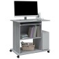 vidaXL Escritorio de madera contrachapada gris Sonoma 80x50x75 cm vidaXL Escritorio de madera contrachapada gris Sonoma 80x50x75 cm
