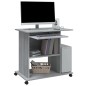 vidaXL Escritorio de madera contrachapada gris Sonoma 80x50x75 cm vidaXL Escritorio de madera contrachapada gris Sonoma 80x50x75 cm