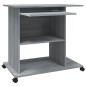 vidaXL Escritorio de madera contrachapada gris Sonoma 80x50x75 cm vidaXL Escritorio de madera contrachapada gris Sonoma 80x50x75 cm