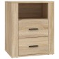 vidaXL Mesita de noche madera contrachapada roble sonoma 50x36x60 cm vidaXL Mesita de noche madera contrachapada roble sonoma 50x36x60 cm