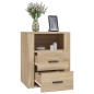 vidaXL Mesita de noche madera contrachapada roble sonoma 50x36x60 cm vidaXL Mesita de noche madera contrachapada roble sonoma 50x36x60 cm