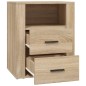 vidaXL Mesita de noche madera contrachapada roble sonoma 50x36x60 cm vidaXL Mesita de noche madera contrachapada roble sonoma 50x36x60 cm