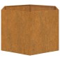vidaXL Jardinera de acero corten oxidado 60x60x45 cm