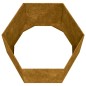 vidaXL Jardinera de acero corten oxidado 60x60x45 cm