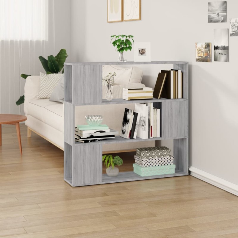 vidaXL Estantería/divisor de espacios gris Sonoma 100x24x94 cm vidaXL Estantería/divisor de espacios gris Sonoma 100x24x94 cm