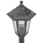 vidaXL Farolas de jardín aluminio bronce E27 110 cm 6 unidades vidaXL Farolas de jardín aluminio bronce E27 110 cm 6 unidades