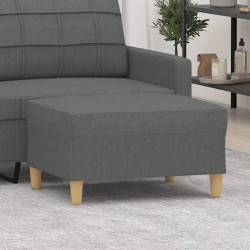 vidaXL Reposapiés de tela gris oscuro 70x55x41 cm