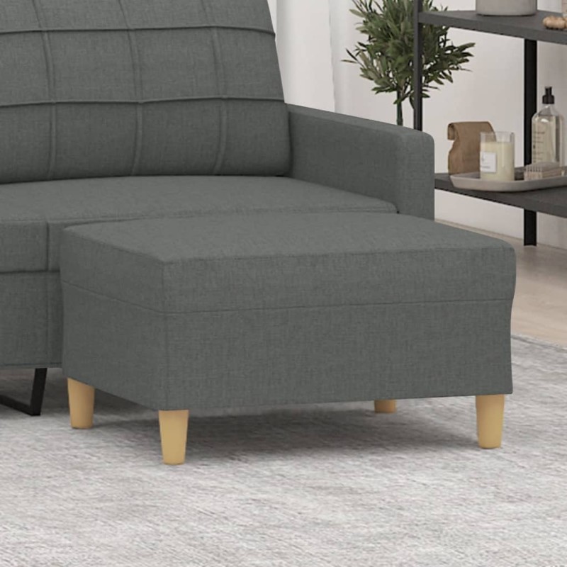 vidaXL Reposapiés de tela gris oscuro 70x55x41 cm vidaXL Reposapiés de tela gris oscuro 70x55x41 cm