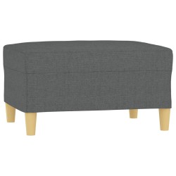 vidaXL Reposapiés de tela gris oscuro 70x55x41 cm