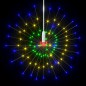 vidaXL Luz de petardo de navidad exterior multicolor 140 LEDs 20 cm