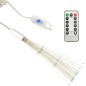 vidaXL Luz de petardo de navidad exterior multicolor 140 LEDs 20 cm