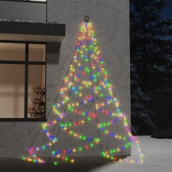 vidaXL Árbol de pared gancho metal de colores 3 m interior/exterior