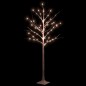 vidaXL Abedul artificial blanco con 72 LEDs blanco cálido 150 cm vidaXL Abedul artificial blanco con 72 LEDs blanco cálido 150 cm
