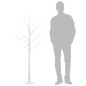 vidaXL Abedul artificial blanco con 72 LEDs blanco cálido 150 cm vidaXL Abedul artificial blanco con 72 LEDs blanco cálido 150 cm