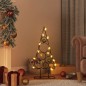 vidaXL Árbol de Navidad para decoración metal negro 60 cm vidaXL Árbol de Navidad para decoración metal negro 60 cm