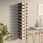 vidaXL Botellero de pared para 36 botellas hierro blanco vidaXL Botellero de pared para 36 botellas hierro blanco