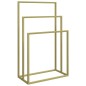 vidaXL Toallero de pie de hierro dorado 48x24x79 cm vidaXL Toallero de pie de hierro dorado 48x24x79 cm