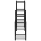 vidaXL Soporte para flores de hierro negro 83x25x80 cm vidaXL Soporte para flores de hierro negro 83x25x80 cm