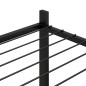 vidaXL Soporte para flores de hierro negro 83x25x80 cm vidaXL Soporte para flores de hierro negro 83x25x80 cm