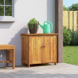 vidaXL Armario de jardín madera maciza de acacia 75x35x70 cm