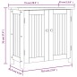 vidaXL Armario de jardín madera maciza de acacia 75x35x70 cm vidaXL Armario de jardín madera maciza de acacia 75x35x70 cm