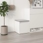 vidaXL Cajón taburete madera contrachapada blanco 40,5x40x40 cm vidaXL Cajón taburete madera contrachapada blanco 40,5x40x40 cm