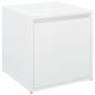 vidaXL Cajón taburete madera contrachapada blanco 40,5x40x40 cm vidaXL Cajón taburete madera contrachapada blanco 40,5x40x40 cm