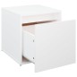 vidaXL Cajón taburete madera contrachapada blanco 40,5x40x40 cm vidaXL Cajón taburete madera contrachapada blanco 40,5x40x40 cm