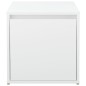 vidaXL Cajón taburete madera contrachapada blanco 40,5x40x40 cm vidaXL Cajón taburete madera contrachapada blanco 40,5x40x40 cm