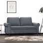 vidaXL Sofá de 2 plazas de terciopelo gris oscuro 120 cm vidaXL Sofá de 2 plazas de terciopelo gris oscuro 120 cm
