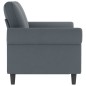 vidaXL Sofá de 2 plazas de terciopelo gris oscuro 120 cm vidaXL Sofá de 2 plazas de terciopelo gris oscuro 120 cm