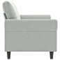 vidaXL Sofá de 2 plazas de terciopelo gris claro 140 cm vidaXL Sofá de 2 plazas de terciopelo gris claro 140 cm