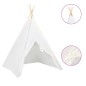 vidaXL Tienda tipi niños y bolsa piel melocotón blanco 120x120x150cm vidaXL Tienda tipi niños y bolsa piel melocotón blanco 120x120x150cm