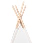 vidaXL Tienda tipi niños y bolsa piel melocotón blanco 120x120x150cm vidaXL Tienda tipi niños y bolsa piel melocotón blanco 120x120x150cm