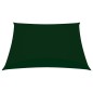 vidaXL Toldo de vela cuadrado tela Oxford verde oscuro 4x4 m