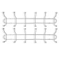 vidaXL Percheros de pared con 12 ganchos 2 unidades vidaXL Percheros de pared con 12 ganchos 2 unidades
