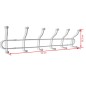 vidaXL Percheros de pared con 12 ganchos 2 unidades vidaXL Percheros de pared con 12 ganchos 2 unidades
