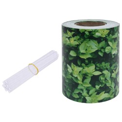 vidaXL Panel de valla de PVC verde 70x0,19 m 