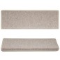 vidaXL Alfombrillas de escalera 10 unidades gris taupe 65x21x4 cm vidaXL Alfombrillas de escalera 10 unidades gris taupe 65x21x4 cm