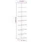 vidaXL Botellero de pared para 9 botellas 2 unidades hierro blanco vidaXL Botellero de pared para 9 botellas 2 unidades hierro blanco