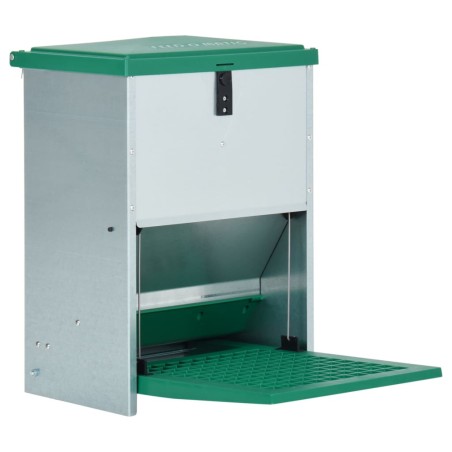vidaXL Comedero automático para aves de corral con pedal 12 kg