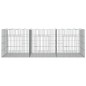 vidaXL Jaula para conejos 3 paneles hierro galvanizado 163x79x54 cm vidaXL Jaula para conejos 3 paneles hierro galvanizado 163x79x54 cm
