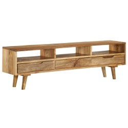 vidaXL Mueble para TV de madera de mango maciza 140x30x41 cm