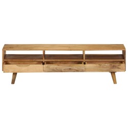 vidaXL Mueble para TV de madera de mango maciza 140x30x41 cm