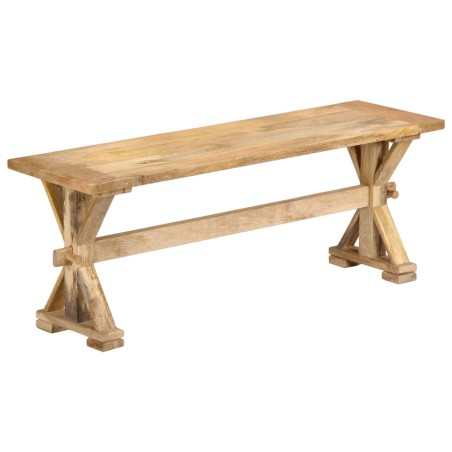 vidaXL Banco de recibidor madera maciza de mango 120x35x45 cm